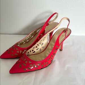 Kate Spade Jacey Powder Patent Leather Pink Slingback Heels